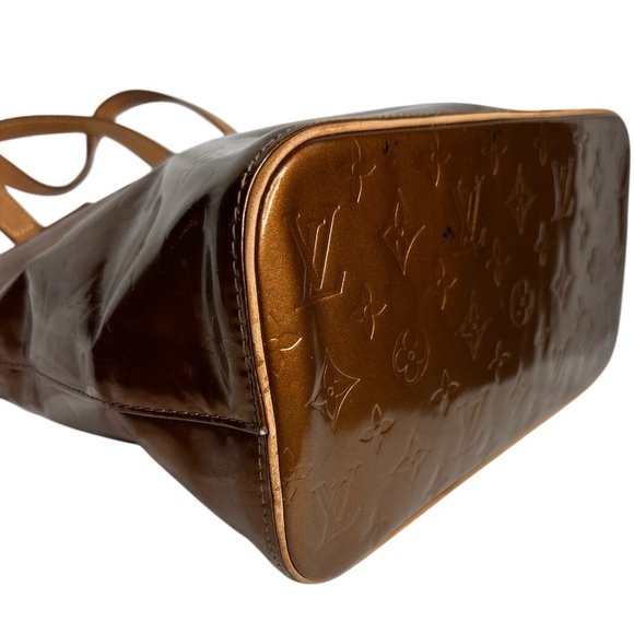 Louis Vuitton Houston Vernis Bronze Monogram Tote Bag - Picture 9 of 16